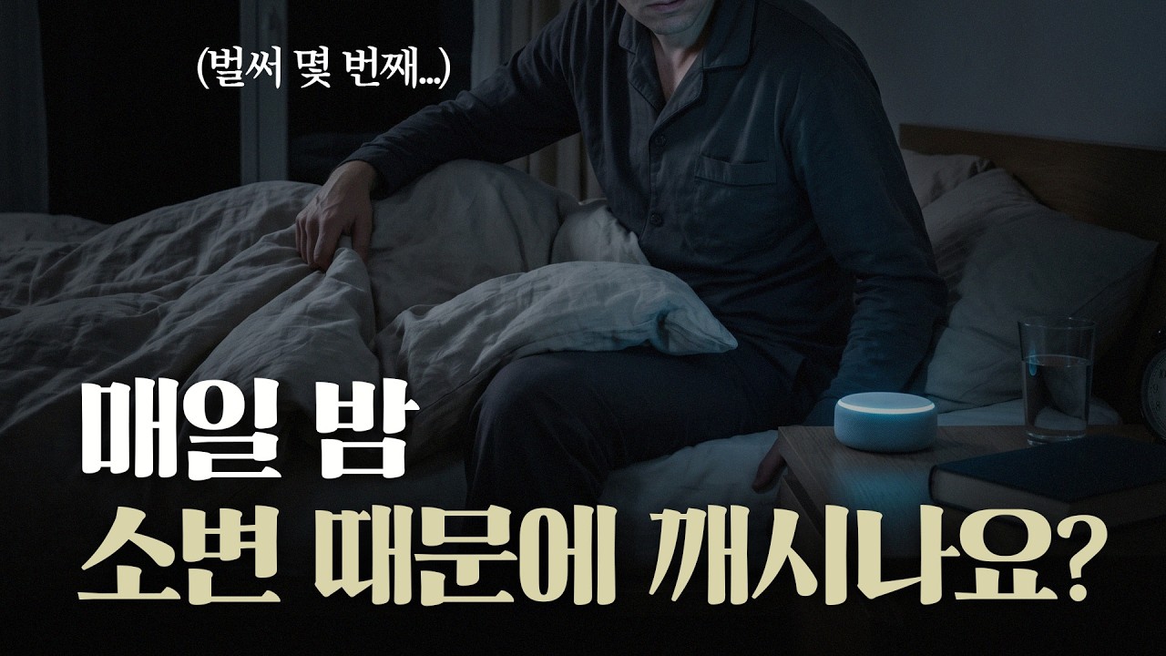 밤마다 소변 때문에 깨시나요? 소변 줄기까지 약해졌다면 확인하세요_이미지