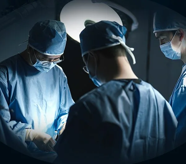 Medical team performing surgery
